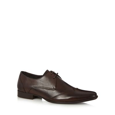 J by Jasper Conran Dark brown leather lace up shoes